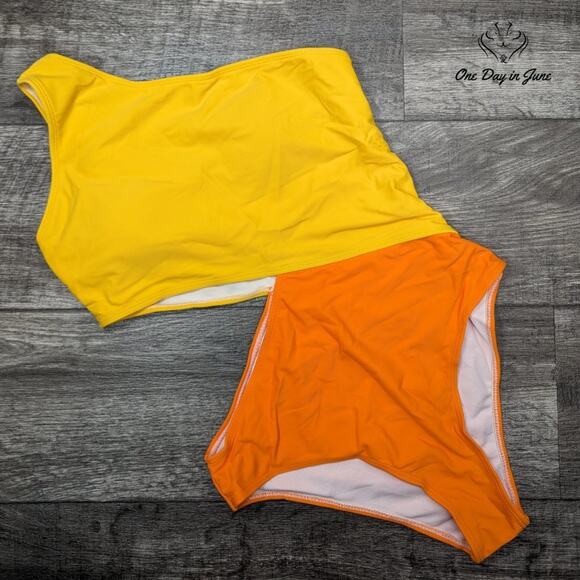 SweatyRocks One Shoulder One Piece Swimsuit Size XL - Picture 3 of 6